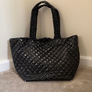 MZ Wallace Black Quilted Tote Bag
